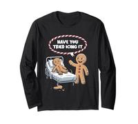 Hai Provato a glassarlo Gingerbread Christmas Nurse Hospital Maglia a Manica