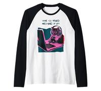 Hai Provato a miagolare su di Esso Cat Tech Support Funny Maglia con Maniche Raglan