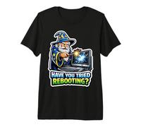 Hai Provato a riavviare Funny IT Support Tech Men Maglietta Premium