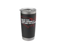 Hai provato a spegnerlo e accenderlo? Funny USA Broken - TFS Bicchiere termico in acciaio inox doppia parete