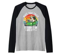 Hai Provato ad accenderlo e spegnerlo Funny Work IT Dog Office Maglia con Maniche Raglan