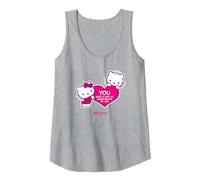 Hai Un Modo di illuminare la mia Giornata - Hello Kitty Canotta, Donna, Grigio Melange, S