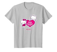 Hai Un Modo di illuminare la mia Giornata - Hello Kitty Maglietta, Bambini, Argento, 8 Anni