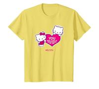 Hai Un Modo di illuminare la mia Giornata - Hello Kitty Maglietta, Bambini, Limone, 8 Anni
