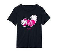 Hai Un Modo di illuminare la mia Giornata - Hello Kitty Maglietta, Donna Plus-Size, Nero, 4X