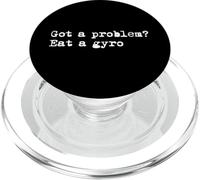 Hai un problema Mangia un giroscopio Divertente Gyro Minimalista Scrivere PopSockets PopGrip per MagSafe
