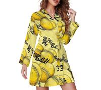 Hai visto la mia palla? Camicia da notte da donna a maniche lunghe, pigiama
