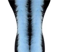 Haiaxx Boa di Marabù 2 m per Albero di Natale, Nastro di Piume di Tacchino per Abiti da Sposa, Scialle Fai da Te, Artigianato - Blu Cielo