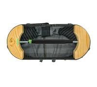 HAIBEIR, stiratrice per pantaloni facile per jeans con fibia regolabile in lega di alluminio aereo - stiratura istantanea - da 76 cm a 150 cm nero