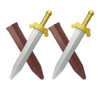 HAICN 2 spada romana giocattoli medievali cavaliere spade medievali accessori costume guerriero vichingo spada con fodero per costumi da cavaliere vichingo e guerriero romano