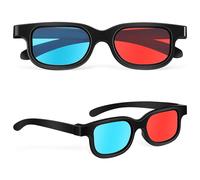HAICN 2Pcs Occhiali 3D Portatile Rosso e Blu Occhiali 3D Vista Stampa 3D Riviste Fumetti Libri Anaglifi Foto per Home Cinema Teatro TV Gioco