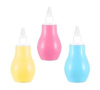HAICN 3Pieces Aspiratore Nasale Del Bambino Rosa Blu Giallo Neonato Naso Cleaner Muco Rimozione per la Salute Baby Grooming