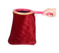 HAICN Borsa per trucchi magici con manico attorcigliato per far apparire le cose con la magia scomparire Red Trick Pouch Accessori per performance mago spettacoli sul palco.
