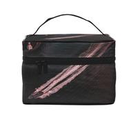 HAICOM Beauty case organizer, grande borsa da viaggio con stampa di rana dei cartoni animati, borsa per cosmetici con cerniera, per donne e truccatori, borsa quadrata portatile, Tramonto Oceano