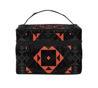 HAICOM Beauty case organizer, grande strada autostradale nel deserto stampato paesaggio borsa cosmetica da viaggio con cerniera per donne e truccatori borsa quadrata portatile, Arte Decorativa, Taglia