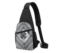 HAICOM Borsa a tracolla colorata con stampa musicale, piccola borsa a tracolla casual divertente per donne e uomini, adatta per viaggi e sport, Torre Eiffel Monumento Francese Parigi, Taglia unica