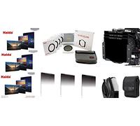 Haida Optical Serie 100 Set III - Interamente in metallo supporto del filtro con porta anelli in formato 67 mm, 72 mm, 77 mm, 82 mm - Slim Pro II MC speciale filtro polarizzatore, e 3 diversi Optical Grigio Filtro 100 mm x 100 mm ND0.9 (8 X)/ND1.8 (64 X)/ND3.0 (1000 X), E Optical Pro II GND Soft Edge Filtro graduato nd0.3 (2 X), nd0.6 (4 X), ND0.9 (8 X) - incl. Filtro di Haida -