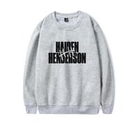 Haiden Henderson Merch - Felpa girocollo classica unisex a maniche lunghe, Grigio, M