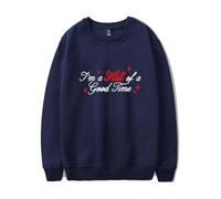 Haiden Henderson Merch Hell of a Good Time, felpa con cappuccio girocollo per uomo e donna, Marina Militare, M