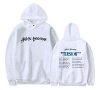 Haiden Henderson Merch The Tension Tour Felpa con cappuccio a maniche lunghe da uomo e donna pullover felpa con cappuccio, bianco, M