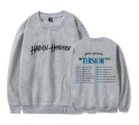 Haiden Henderson Merch The Tension Tour - Felpa girocollo unisex a maniche lunghe, Grigio, M