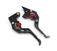 HAIDIGE Leva della frizione del freno in alluminio a 2 dita per Yamaha YZF-R7 YZF R7 MT-10 MT10 2021-2023 accessori maniglia frizione asta leva (nero)