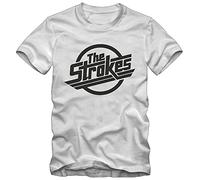 HAIDIOU Mens T-Shirt The Strokes White L