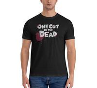 HAIDIOU One-Cut-of-The-Dead-T-Shirt-Black-t-Shirt-Cat-Shirts-t-Shirt-Man Black M