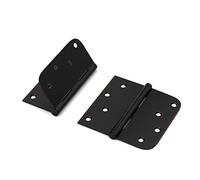 Haidms Confezione da 3 cerniere per porta in bronzo lucidato a olio, 10,2 cm, cerniere per porta interne rimovibili, perno rimovibile da 10,2 x 10,2 cm, con angoli quadrati e rotondi in ferro