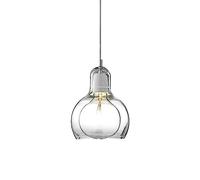 HAIDU Illuminazione a soffitto a Testa Singola con Base E27, Paralume per lampadario in Vetro ad Alta Trasmissione della Luce, Lampada a Sospensione Decorativa in Stile Minimalista Nordico, Lampada a