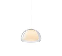 HAIDU Lampada a sospensione a testa singola con vite E27, paralume per lampadario in vetro design Jelly, lampada a sospensione in stile creativo americano, lampada da soffitto per illuminazione da stu