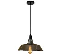 HAIDU Lampada a sospensione creativa in vetro a forma di cappello, lampada a sospensione da soffitto con attacco E27, lampadario in stile industriale nordico, apparecchi di illuminazione per la decor