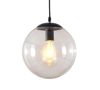 HAIDU Lampada a Sospensione Creativa in Vetro Minimalista sferico, lampadario di personalità nordica, Lampada a Sospensione a Testa Singola con Base E27, apparecchi di Illuminazione Decorativa per ba