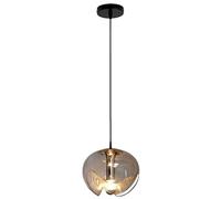 HAIDU Lampada a sospensione in vetro creativa e unica, lampada a sospensione a testa singola con attacco E27, lampadario in stile industriale moderno, apparecchi di illuminazione per corridoi di rist