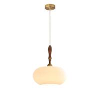 HAIDU Lampadario a sospensione con attacco E27 e testa singola, paralume in vetro personalizzato, lampadario in stile industriale moderno, apparecchi di illuminazione decorativi per camera da letto,