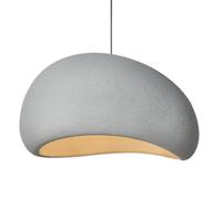 HAIDU Lampadario Minimalista in Resina Regolabile in Altezza,Lampada A Sospensione in Polistirolo Ad Alta Densità,Base E27 Apparecchi di Illuminazione A Soffitto,Soggiorno Ristorante Cucina Decorazio