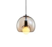 HAIDU Paralume a Sospensione in Vetro colorato, apparecchi di Illuminazione per Decorazioni in Stile Creativo Minimalista, Lampada a Sospensione da Incasso con Sorgente Luminosa E27, lampadario da ba