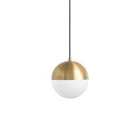 HAIDU Paralume per lampada a sospensione in vetro metallico, lampada a sospensione in stile moderno creativo, lampadario a soffitto a testa singola con vite E27, apparecchi di illuminazione per monta