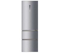 Haier 3D 60 Series 3 A3FE737CGJ Frigorifero Combi, Cassetti Direct Access al Congelatore, Portabottiglie, Motore Inverter, My Zone, Humidity Zone, Total No Frost, 371L, LED, Anti-impronte, Titanium