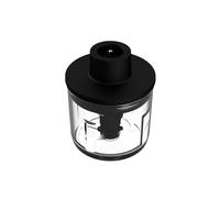 Haier Caraffa tritatutto per frullatore a immersione, in vetro, con perno di supporto in acciaio inossidabile, lavabile in lavastoviglie, per Haier I-Master Serie 5