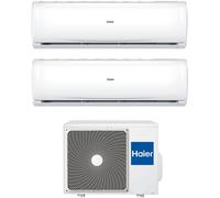 Haier Trendy Condizionatore Fisso Dual Split 9000 btu + 12000 btu H2U14TAA 2 unità interne e 1 esterna