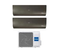Haier Climatizzatore Dual Split Serie Expert Nero 7+9 Con 2U40S2SM1FA Inverter Wi-Fi