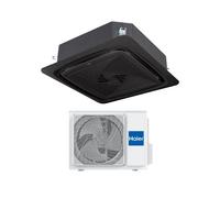 Haier Climatizzatore Monosplit A Cassetta A 4 Vie Round Flow 43000 Btu Trifase Nero ABH125K1ERG(H) Wi-Fi optional R-32