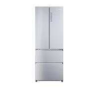 Haier FD 70 Serie 5 Frigorifero Combinato a 4 Porte, 446 Litri, No Frost, Cassetti Easy Access, Funzione MyZone, Luci LED, 70 x 67,5 x 190 cm, Classe E, Libera Installazione, Argento - HFR5719ENMG
