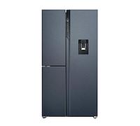 Haier HSPR79F18EWMB - Frigorifero americano no frost, 573 litri, nero, classe energetica E