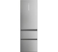Haier Frigorifero Combinato 3 Porte Capacità 360 Litri Classe energetica D Raffreddamento No Frost colore Argento - HTW5618DNMG 3D 60 Serie 5
