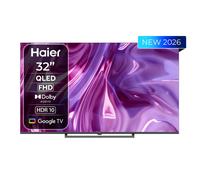 HAIER H32S80GFX TV QLED, SMART TV, 32 ", Full-HD, Processore CPU 4*CA55 with TEE 1.45GHz, GPU Mali G31 MP2 550MHz, Black
