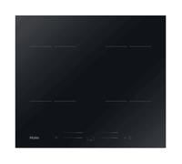 HAIER HAISJ64MC PIANO COTTURA A INDUZIONE, 4 zone di cotura, dimensioni: L 59 cm, P 52 piano in Vetroceramica, Nero
