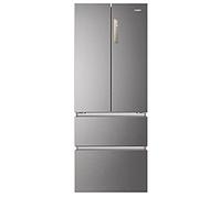 Haier HB17FPAAA frigorifero side-by-side Libera installazione 446 L E Platino, Acciaio inox