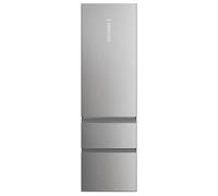 Haier HTW5620DNMG Frigorifero combinato 3D 60 Serie 5, Libera installazione, 3 porte, No Frost, Luce Led, Inox, L x P x A (mm) 595x667x2050, Classe D